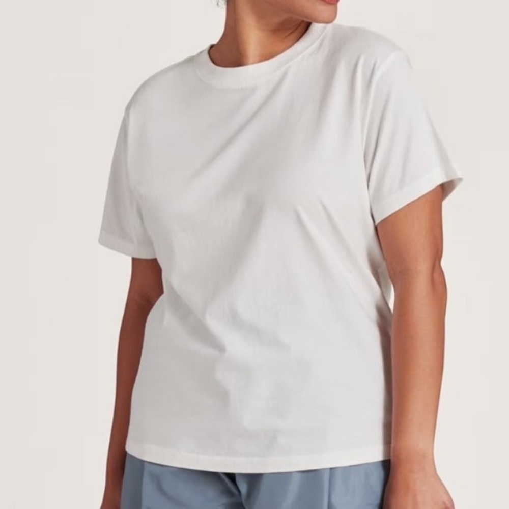 Allbirds Women's Cotton Short Sleeve Tee in Blizzard